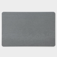 Коврик для ванной SAVANNA, из диатомитового камня, толщина 1 см, 39&times;60 см, серый