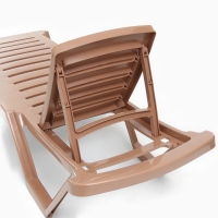 Шезлонг "Новый Свет", 187 х 63 х 43 см, коричневый Шезлонг "Новый Свет", 187 х 63 х 43 см, коричневый