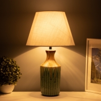 Настольная лампа с абажуром RISALUX «Кимберли», Е14, 40 Вт, 28×28×47 см Настольная лампа с абажуром RISALUX «Кимберли», Е14, 40 Вт, 28×28×47 см