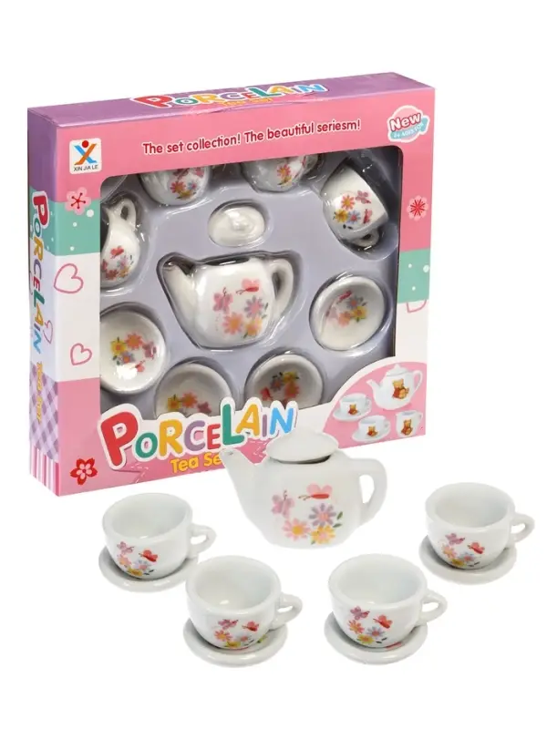 Набор керамической посуды "Чайный сервиз" 9 предметов