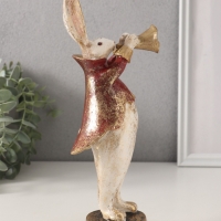 Сувенир полистоун "Кролик в пиджаке с трубой" 7,5х9х25 см Сувенир полистоун "Кролик в пиджаке с трубой" 7,5х9х25 см