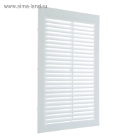 Решетка вентиляционная TDM SQ1807-0089, 170 х 240 мм, неразъемная, с москитной сеткой, белая