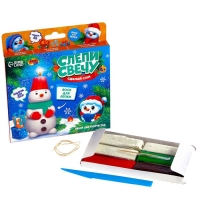 Свеча своими руками на новый год &laquo;Снеговик в колпаке&raquo;, набор для творчества