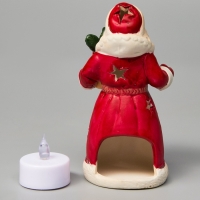 Светодиодная фигура "Дед Мороз" 13.2х7.1х6, 1 LED, LR44x3(в компл.), Т/БЕЛЫЙ