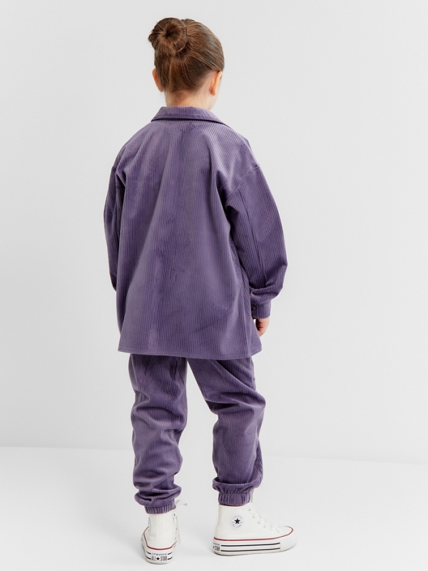 Костюм детский KAFTAN Костюм детский KAFTAN "Velvet", размер 36 (134-140), цвет фиолетовый