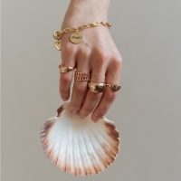 Браслет металл &laquo;Улыбнись&raquo;, цвет золото, 19 размер