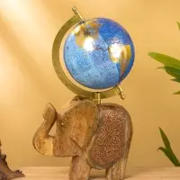 Глобус сувенирный, 17&times;12.5&times;31.5 см, подставка дерево