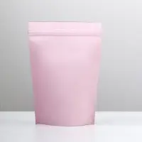 Пакет дой - пак, матовый, розовый, 14&times;20&times;4 см