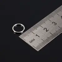 Набор соединительных колец для бижутерии в пластиковом боксе, 6 размеров, цвет серебро