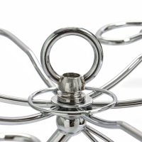 Подставка для бокалов, серебристая, на 6 бокалов Подставка для бокалов, серебристая, на 6 бокалов