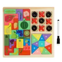 Деревянный  пазл Тетрис 3 в 1