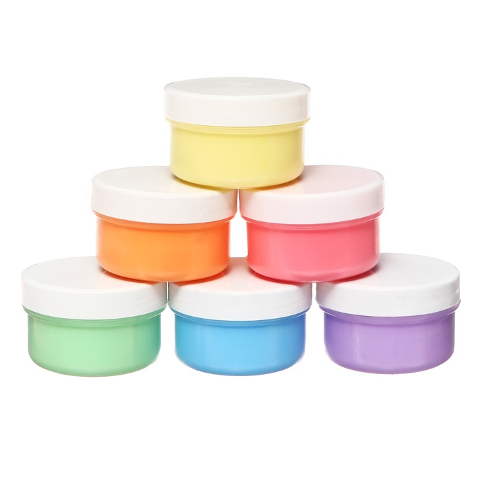 Краски пальчиковые набор 6 цветов х 60 мл, Спектр, 360 мл, Краски пальчиковые набор 6 цветов х 60 мл, Спектр, 360 мл, "Лапочки" (от 1 года )