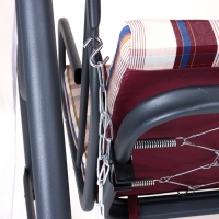 Качели садовые "Панама", 209 х 142 х 155 см, макс. нагрузка 300 кг, бордовые