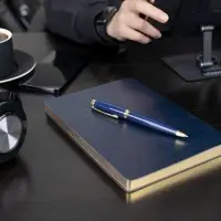 Ручка шариковая Letra Gold, глянцевая, черная