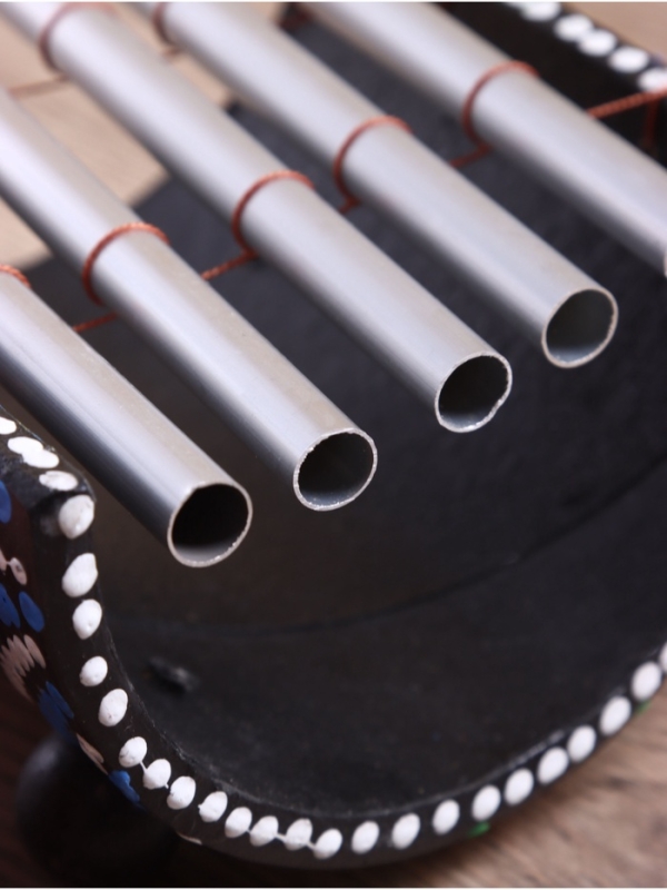 Сувенирный музыкальный инструмент "Ксилофон" бамбук, алюминий 25х15х8 см