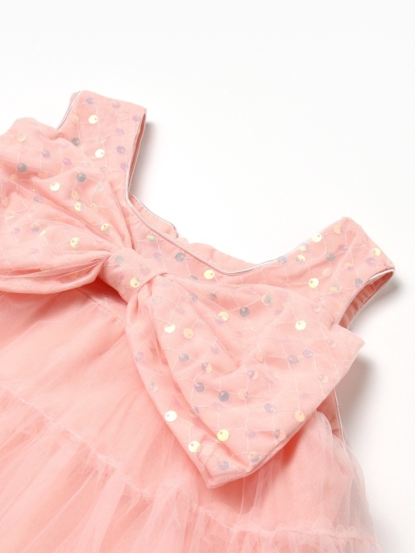 Платье детское нарядное KAFTAN рост 120, персиковый