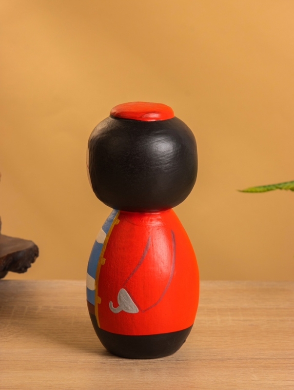 Деревянная кукла кокеши "Пират" 7х7,5х15 см