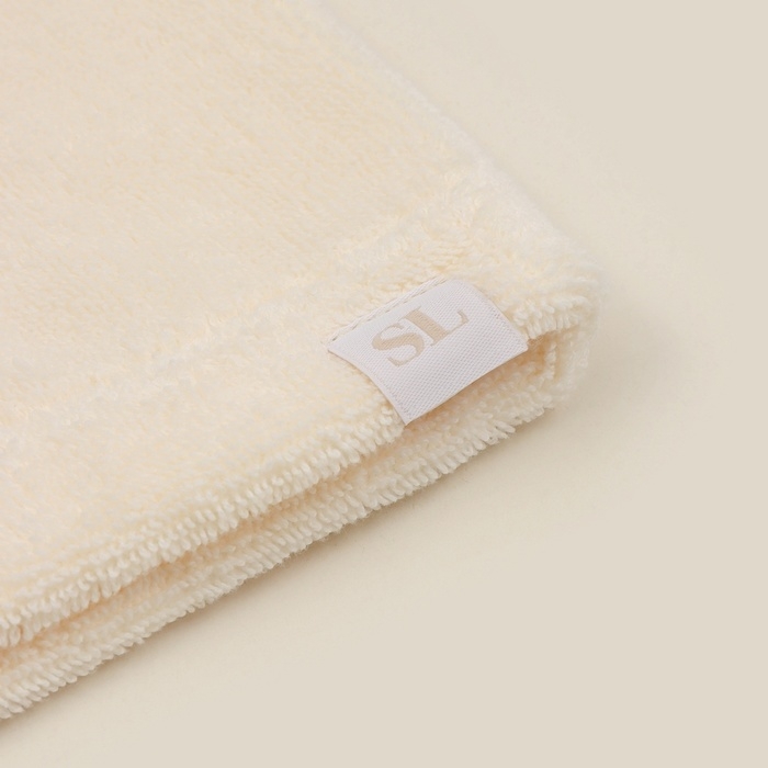 Халат махровый с капюшоном женский SL HOME: Basic "Айвори", р-р M, 100% хл, 420 г/м2