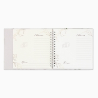 Книга пожеланий на свадьбу, на пружине, &laquo;Нежность&raquo;, 23&times;22 см