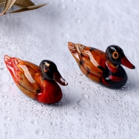 Сувенир &laquo;Уточки мандаринки&raquo; талисман фен-шуй, 1,5 &times; 3,5 &times; 5,5 см, набор 2 шт.