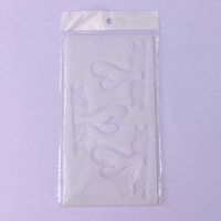 Форма для шоколада &laquo;Пара лебедей&raquo;, силикон, 3 ячейки, 20&times;10,5&times;0,3 см, цвет прозрачный