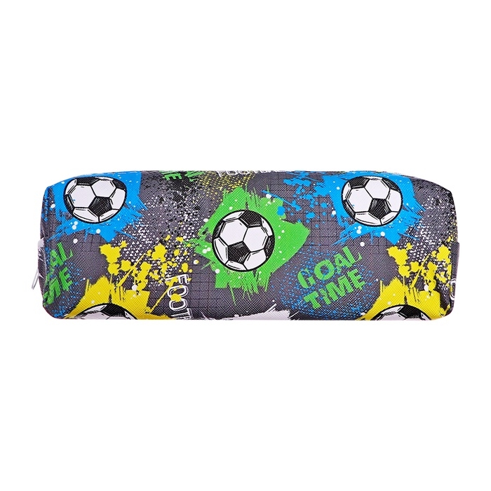 Пенал школьный "Футбол" на молнии, МИКС