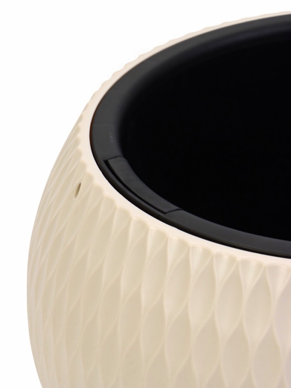 Кашпо "Жемчужина" 7л подвесное, бежевый