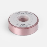 Лента атласная двухсторонняя №164 25мм*25±1м пудровый TR Лента атласная двухсторонняя №164 25мм*25±1м пудровый TR