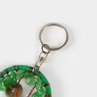 Брелок ловец снов "Древо" 19 см, цв. зелёный