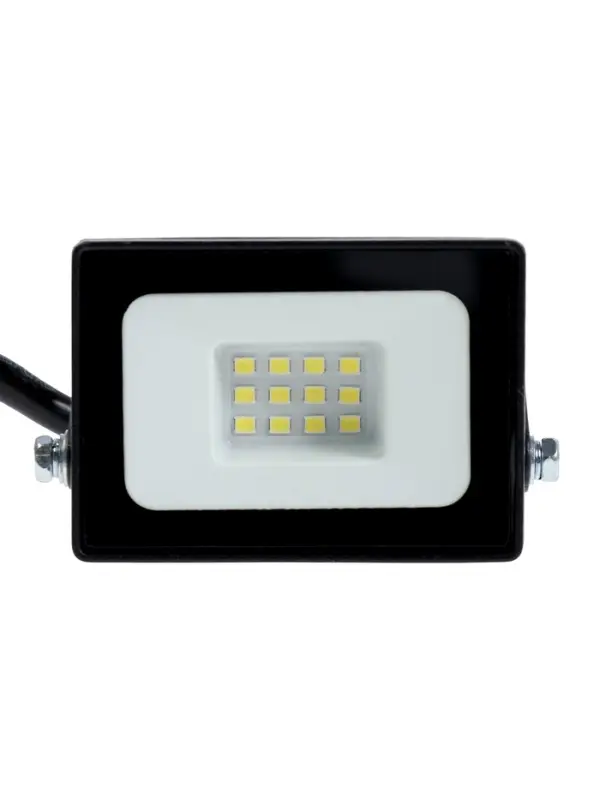Прожектор светодиодный VKL electric, 10 Вт, 1200 Лм, 6500К, IP65, 220V черный, свеч. хол. бел. 10981