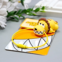 Брелок ПВХ на тросе "Оскал льва" 9,5х5 см Брелок ПВХ на тросе "Оскал льва" 9,5х5 см