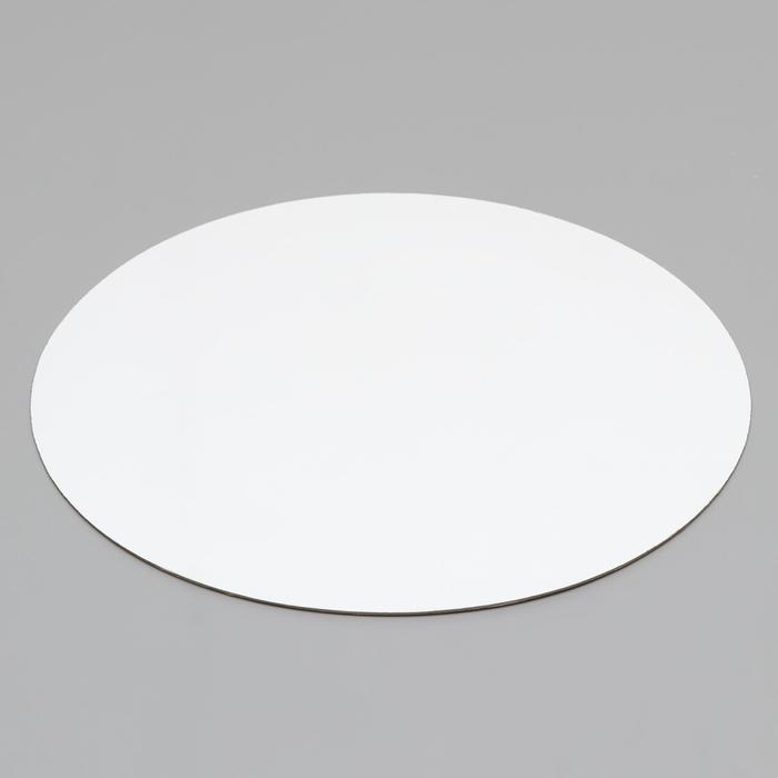 Подложка кондитерская, круглая, золото-жемчуг, 28 см, 1,5 мм