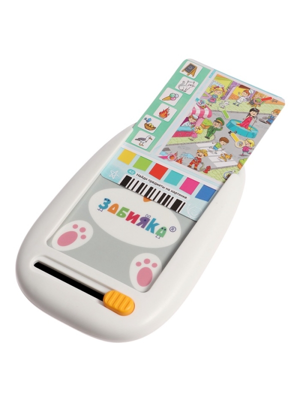 Интерактивный планшет с карточками "Зайчик" русская озвучка, 60 двустронних карточек