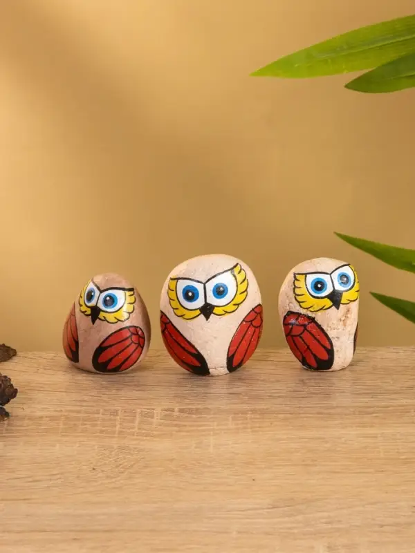 Сувенир "Совёнок" камень 4х3х5 см, МИКС