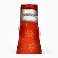 Коробка складная с окном &laquo;Дедушка Мороз&raquo;, 6 х 12 х 3.5 см