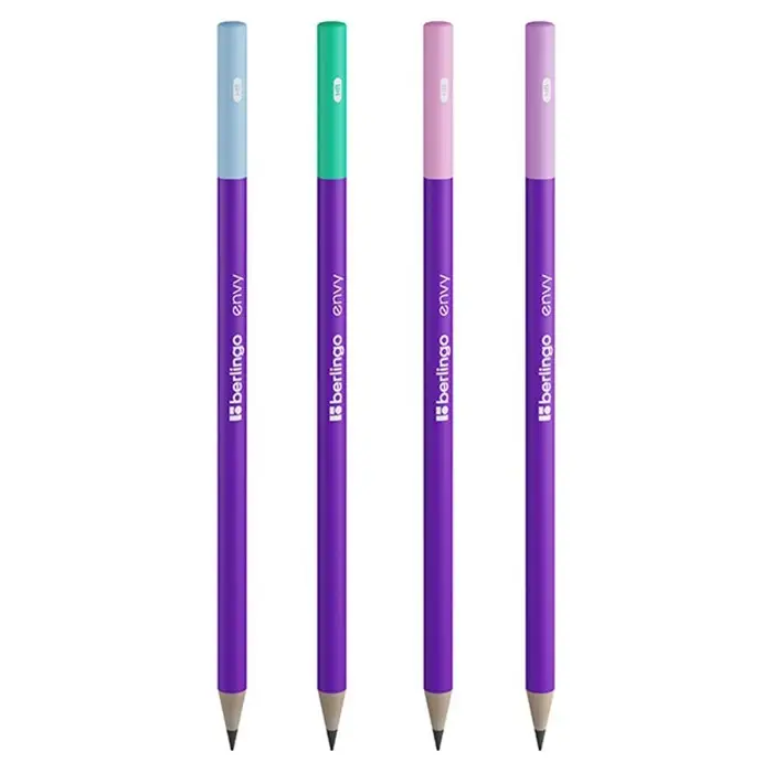 Карандаш ч/г Berlingo "Envy" HB, круглый, заточен, ассорти