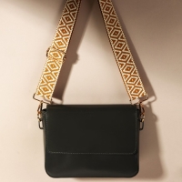 Ручка для сумки «Ромбы», стропа, 135 ± 3 × 3,8 см, цвет горчичный/белый Ручка для сумки «Ромбы», стропа, 135 ± 3 × 3,8 см, цвет горчичный/белый