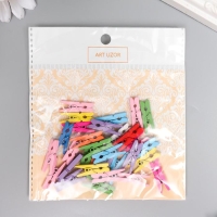 Декор для творчества дерево "Прищепка" 2,5 см (набор 30 шт) 10,5х11,5 см Декор для творчества дерево "Прищепка" 2,5 см (набор 30 шт) 10,5х11,5 см