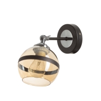 Бра "Ремес" 1хЕ27 40Вт черно-хромовый 24х13х18 см Бра "Ремес" 1хЕ27 40Вт черно-хромовый 24х13х18 см