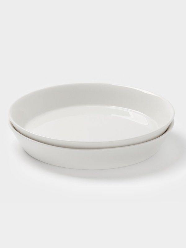 Набор тарелок глубоких 2 шт 21,5х3,5 см Magistro "White Snow" 600 мл