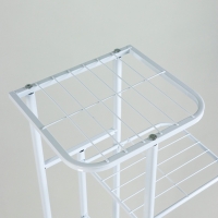 Подставка для цветов Greengo, 7 полок, 43 &times; 22 &times; 126 см, напольная, металл, белая