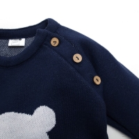 Комбинезон вязаный Крошка Я «Мишка» рост 74-80 см, цвет синий Комбинезон вязаный Крошка Я «Мишка» рост 74-80 см, цвет синий