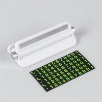 Табличка для номера телефона поворотная, люминесцентные цифры, белый Табличка для номера телефона поворотная, люминесцентные цифры, белый