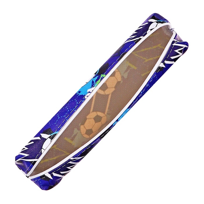 Пенал школьный "Футбол" на молнии, МИКС