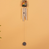 Музыка ветра "Совёнок" дерево, алюминий, 8х8х80 см, Музыка ветра "Совёнок" дерево, алюминий, 8х8х80 см,