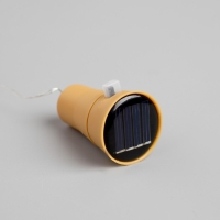 Гирлянда &laquo;Нить&raquo; 2 м роса с пробкой, IP44, серебристая нить, 20 LED, свечение синее, фиксинг, солнечная батарея