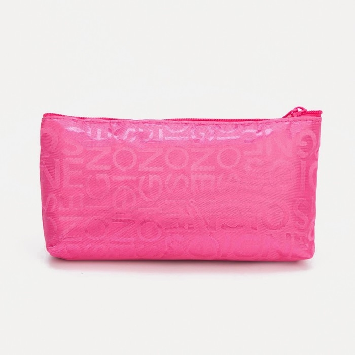 Косметичка на молнии, цвет малиновый
