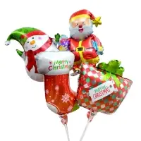 Воздушный шар фольгированный 12" &laquo;Снеговик с шарфиком&raquo;