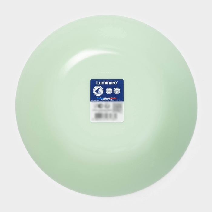 Тарелка глубокая Luminarc DIWALI PARADISE GREEN, 700 мл, d=20 см, стеклокерамика, светло-зеленая