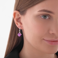 Набор 2 предмета: серьги, колье &laquo;Лёгкий флирт&raquo;, ромбики, цвет МИКС, 45 см